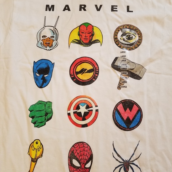 Marvel Other - Marvel Avengers Heroes Retro Style Top Tee Shirt